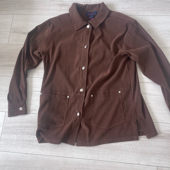Men’s Denim and Co Brown Button up Jacket - Picture 1 of 7